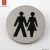 Import Wholesale 3 Inch Dia Stainless Steel Self Adhesive male WC Door Sign Plate from China
