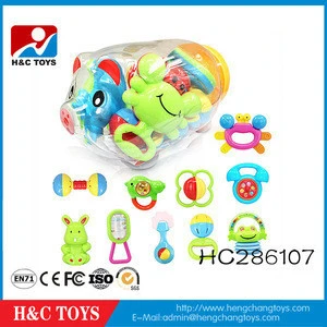 Wholesale ABS Baby toys,funny baby teeth rattles,plastic baby rattle toy HC286317