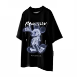 Wholesale apparel stock premium women casual 100 cotton cartoon clothes mickey t-shirt