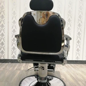 Wholesale Black PU Leather Barbershop Salon Furniture Reclining Barber Chairs