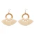 Import Wholesale Bohemian Earrings Women Big White Tassel Earrings Rattan Earrings from China