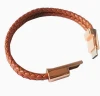 wholesale Braided Leather Magnetic Bracelet Charger Usb Type C Micro Data Android Cable Charging Cable For iphone mobil phone