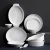 Import Wholesale Ceramic baking dish pans white rectangle stoneware bakeware with handles bake dishes sets from China
