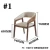 Wholesale chair wood dining chair and fabric weaving