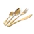 Wholesale champagne gold gift box cutlery sets, 24 piece gold stainless steel flatware sets