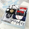 Wholesale Cheap 100% Cotton 6-8 Pieces Baby Gift Sets, 6-8 Pieces/3-12 Months Carton Pattern Design Natural Baby Clothes Gift //