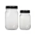 Import wholesale clear wide mouth glass juice drinking mason jar glass storage jar and bottle with seal screw metal top lid from China