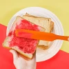 Wholesale Colorful Heat-resistant Silicone Long Spatula Butter Scraper Heat-resistant Baking Tool For Making Cake/Bread