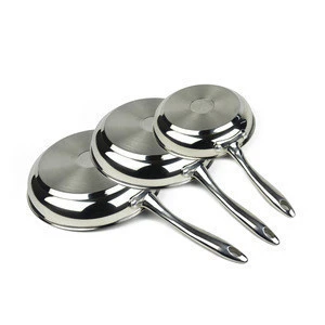 Wholesale cooking cookware set 20 / 24 / 26cm aluminum / stainless steel sauce non stick fry pans sets