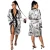Import Wholesale CUSTOM Dollar Printed Loose Girl Bathrobe Fashion Women Satin Robe Long Sleeve Ladies Night Robe Adult Bathrobes from China