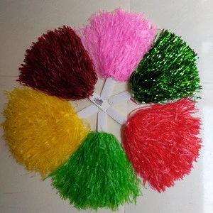 Wholesale Custom Logo Modish Cheer Dance Sport Supplies Party Cheering Flower Ball Hand Ball Colorful Cheerleading Pom Pom