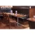 Import wholesale custom made modern furniture used black seating round restaurant booths from China