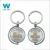Import Wholesale Custom Metal Keychain Rotating 3D Plated Souvenir Keychain from China