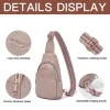 Wholesale Custom PU Crossbody Chest Bag Vegan Messenger Bags Guitar Strap Purse Belt Women Leather