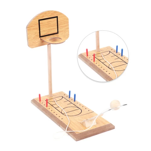 Wholesale Customized Finger Basketball Parent child Interactive Desktop Reduce Stress Montessori Toys Wooden Party Board Game