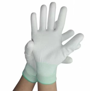 Wholesale Factory Customized Seamless Polyester Liner PU Coated Electronic Hand Gloves