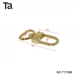 Wholesale fashionable gold metal snap hook with key ring