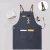 Import Wholesale handmade chef work wear barista bartender canvas denim apron with leather belt from China