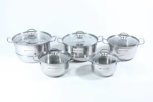 Wholesale high quality household kitchen stock pot 5pcs cookware electric steamer steamer with handle