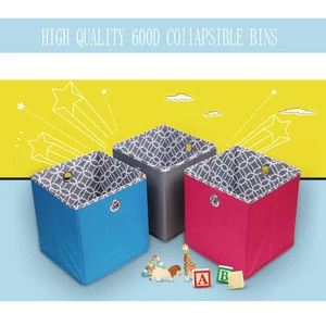 Wholesale Home Storage &amp; Organization 600D Oxford Decorative Foldable Fabric Storage Box