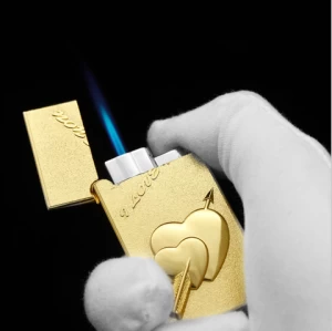 Wholesale jet torch gas lighters windproof heart love cigarette lighters