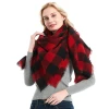 Wholesale Luxury Warm Bands Scottish Plaid Ladies Winter Knitted Women Mexican Poncho Shawl And Scarf