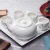 Import Wholesale modern custom white porcelain tea set with teapot and tray for home office restaurant from China