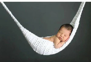 Wholesale newborn gift knitted baby hammock