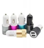 wholesale price  Mobile Phone Accessory 5V 2.1A Dual USB Metal Car Charger