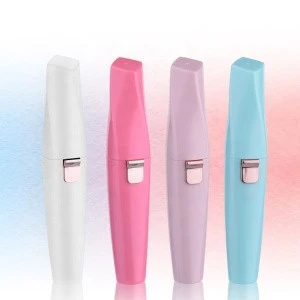 Wholesale Private Label Mini Portable 2 In 1 USB Rechargeable Women Electric Eyebrow Epilator Facial Hair Removal