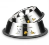 Wholesale stainless steel  anti-overturning  pet feeding bowl dog plate rice bowl dog bowl supplies