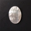 Wholesale white natural mother of pearl shell oval piece costume jewelry inlay accessories