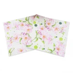 Wholesales recycle natural color paper tissue napkin manufacturer with custom printing napkin paper