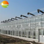 Wide Span Agriculture glass greenhouse hot sale