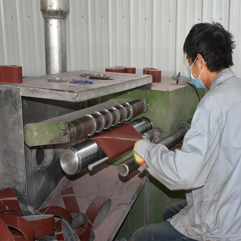 width 10-400 mm sanding belt making machine