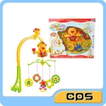 Wind up plastic baby crib musical mobile hanger