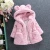 Import Winter kids real fur coat baby girls hooded rabbit fur coat from China