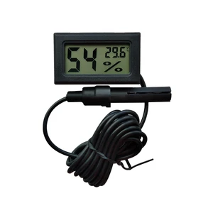 Wired Digital Indoor Outdoor Home Desk Wall Mount Thermometer and Hygrometer