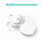 Wireless Automatic 3D 360 Degree adult  Lazy Electric Sonic Toothbrush Nano Blue Light Teeth Whitening u sharp toothbrush