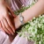 Import Women fashion wristwatch luxury jewelry brass bracelet watch with japan MOVT and MOP dial custom logo from China
