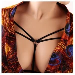 Women Lingerie Harness Bra Elastic Cage Bra Hollow Bandage Strappy Halter Bra