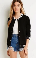 Womens Baseball Varsity Jacket College School Team Jersey Coat
