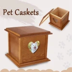 Wood Urn Pet Cat Dog Bird Animals Caskets House for Ashes
