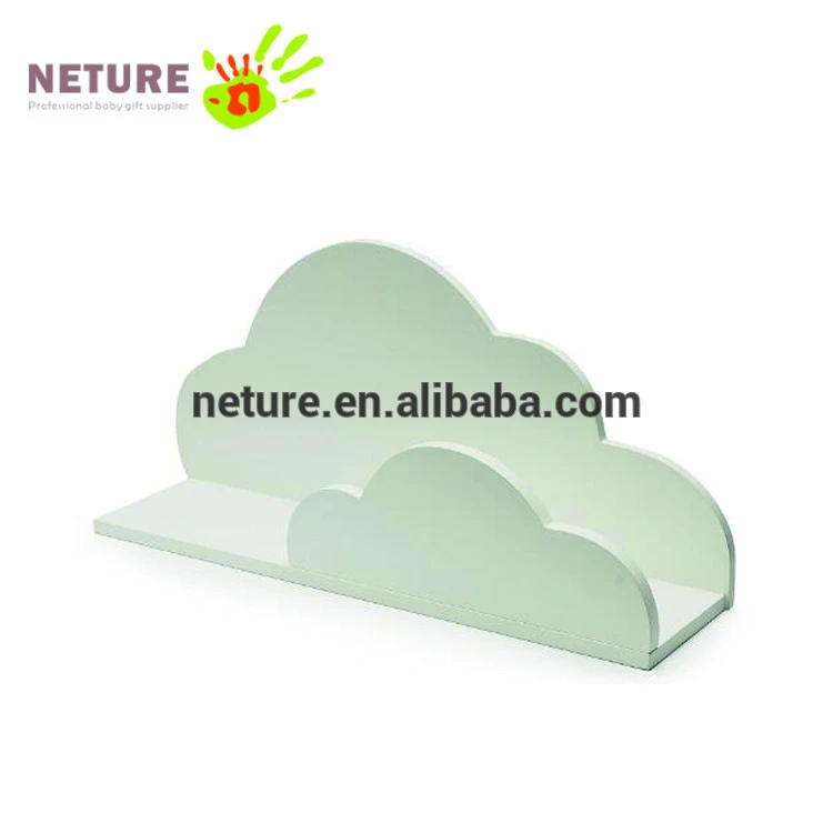 Wooden Crafts Clouds Baby Wood Wallshelf Home Decoration