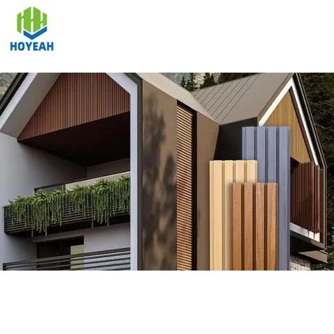 Buy Wpc Fluted Wall Panel Exterior Decoration Waterproof Composite Wpc ...