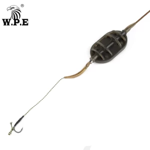 W.P.E Carp Fishing Rig Hair 30g/40g/50g/60g/70g Europe Hook Rig Set Lead Core Line Fishing Group with Hook