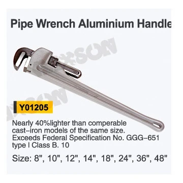 Y01205 Aluminum  pipe wrench