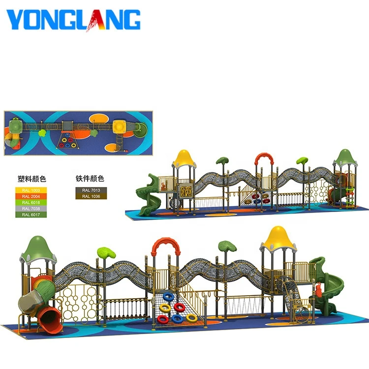 YL-WS014-06 China Commercial Children Colorful Outdoor Playground Equipment