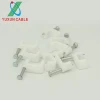 YUXUN Best Price Round and Flat 3m Cable Clip with steel nail for different cables