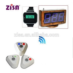 ZISA Wireless restaurant waiter service call bell button , buzzer pager